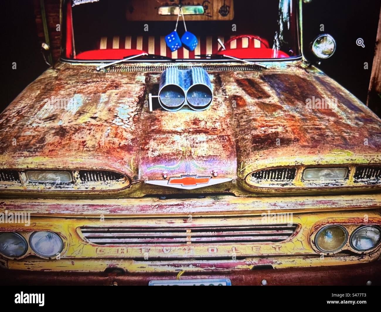 Beautiful Rusty Chevy AMR Wozko Stock Photo
