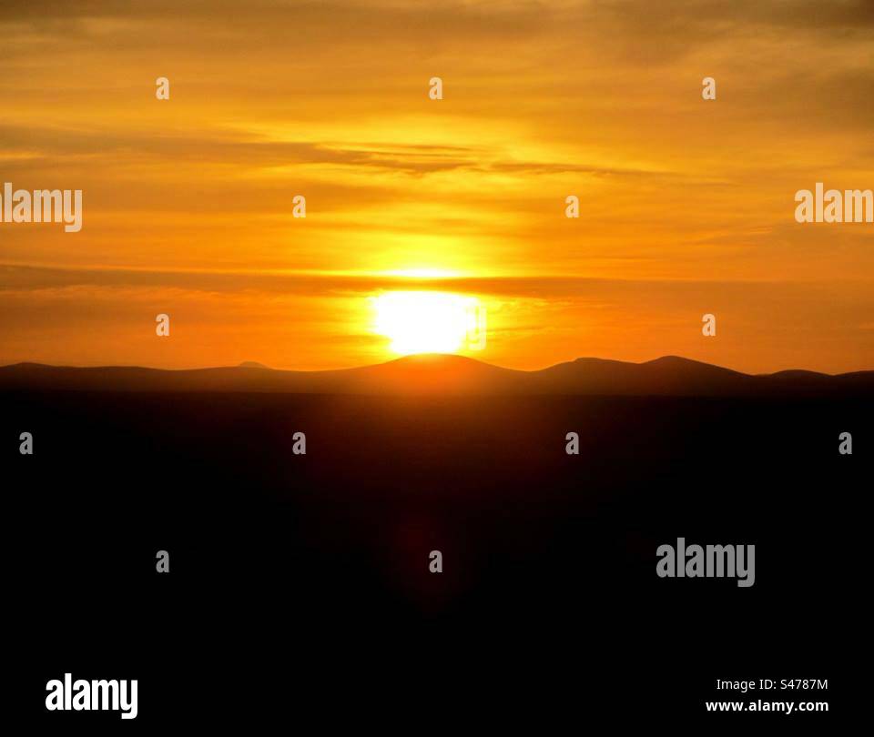 Sunrise in the Namib Desert - Smartphone Captured Stock Image