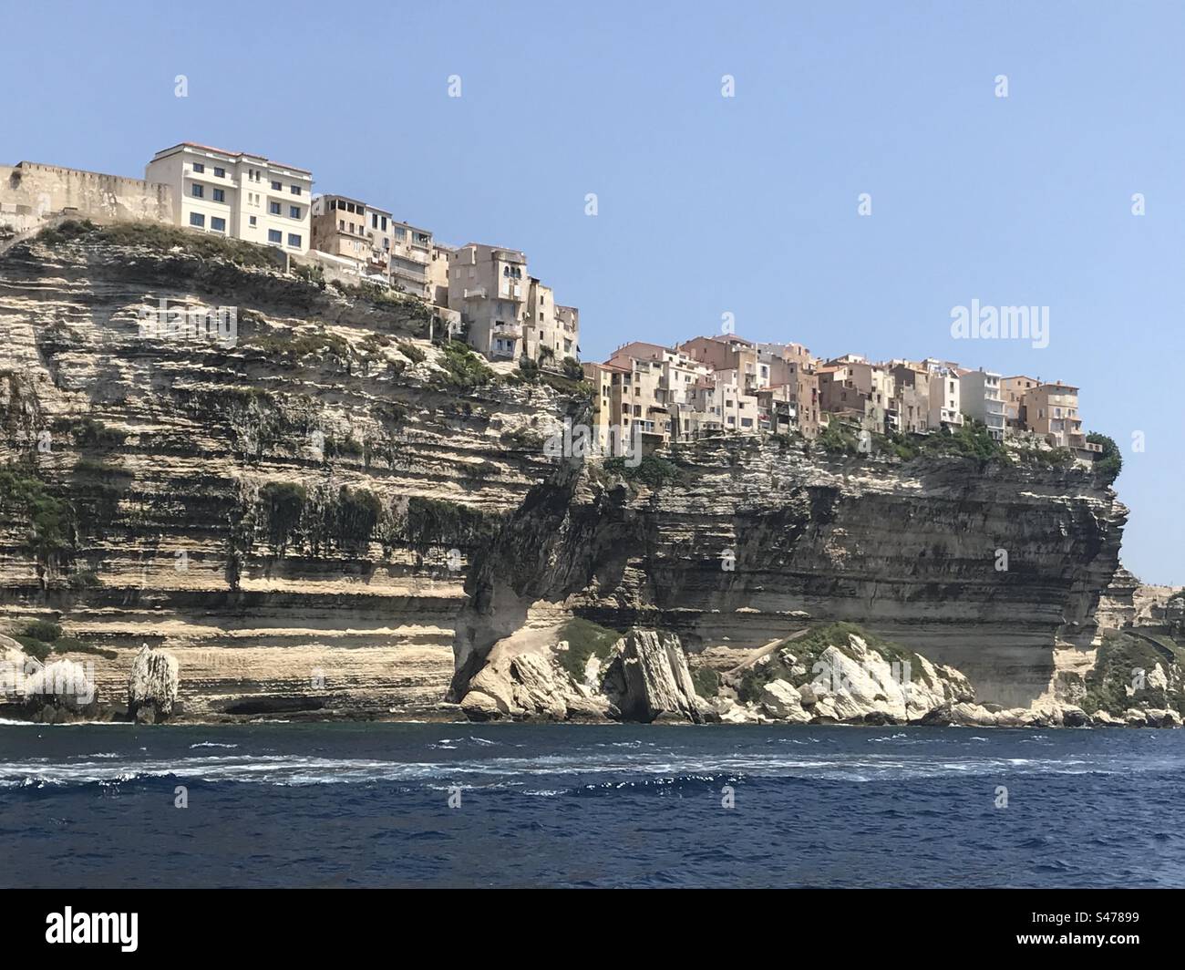 Bonifacio Old Town, Corsica - Smartphone Captured Stock Image