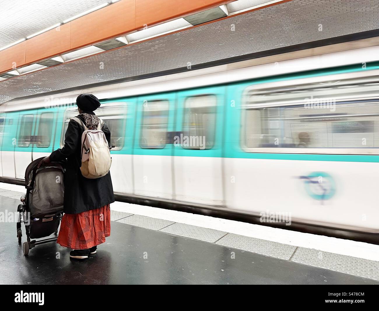 Subway train station - Smartphone Captured Stock Image