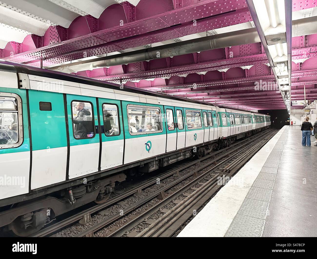 Paris subway station - Smartphone Captured Stock Image