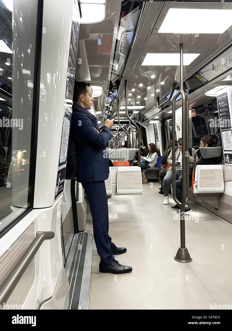 Subway train - Smartphone Captured Stock Image