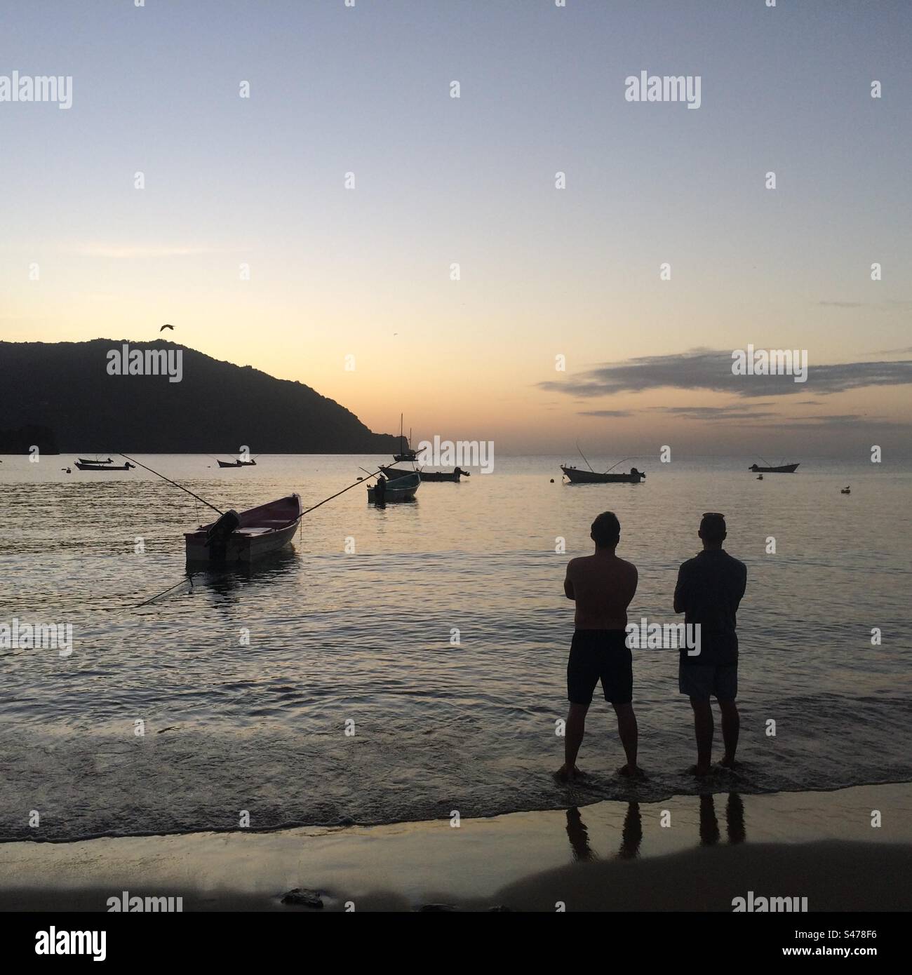 Sunset at Castara, Tobago - Smartphone Captured Stock Image Sunset at Castara, Tobago - Smartphone Captured Stock Image