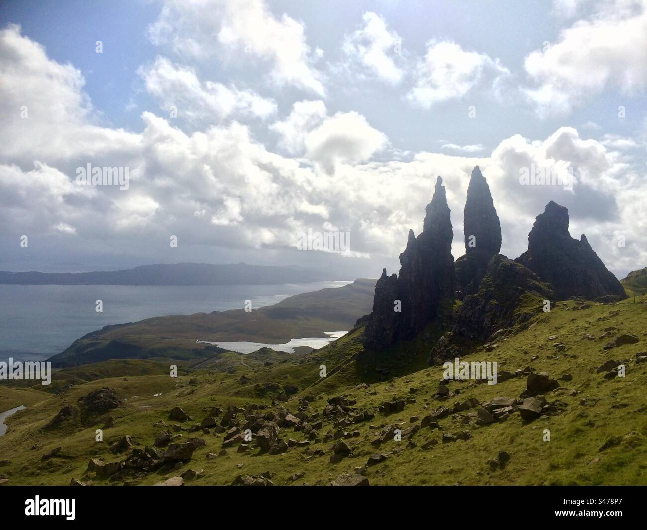 Old Man of Storr on the Isle of Skye, Scotland - Smartphone Captured Stock Image