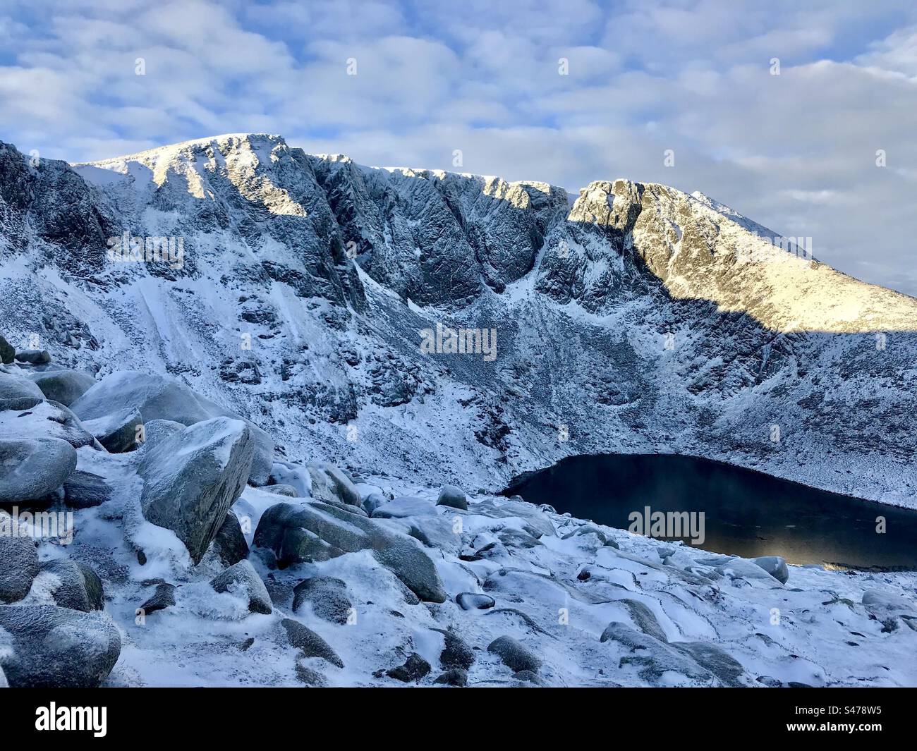 Lochnagar near Balmoral, Scotland - Smartphone Captured Stock Image