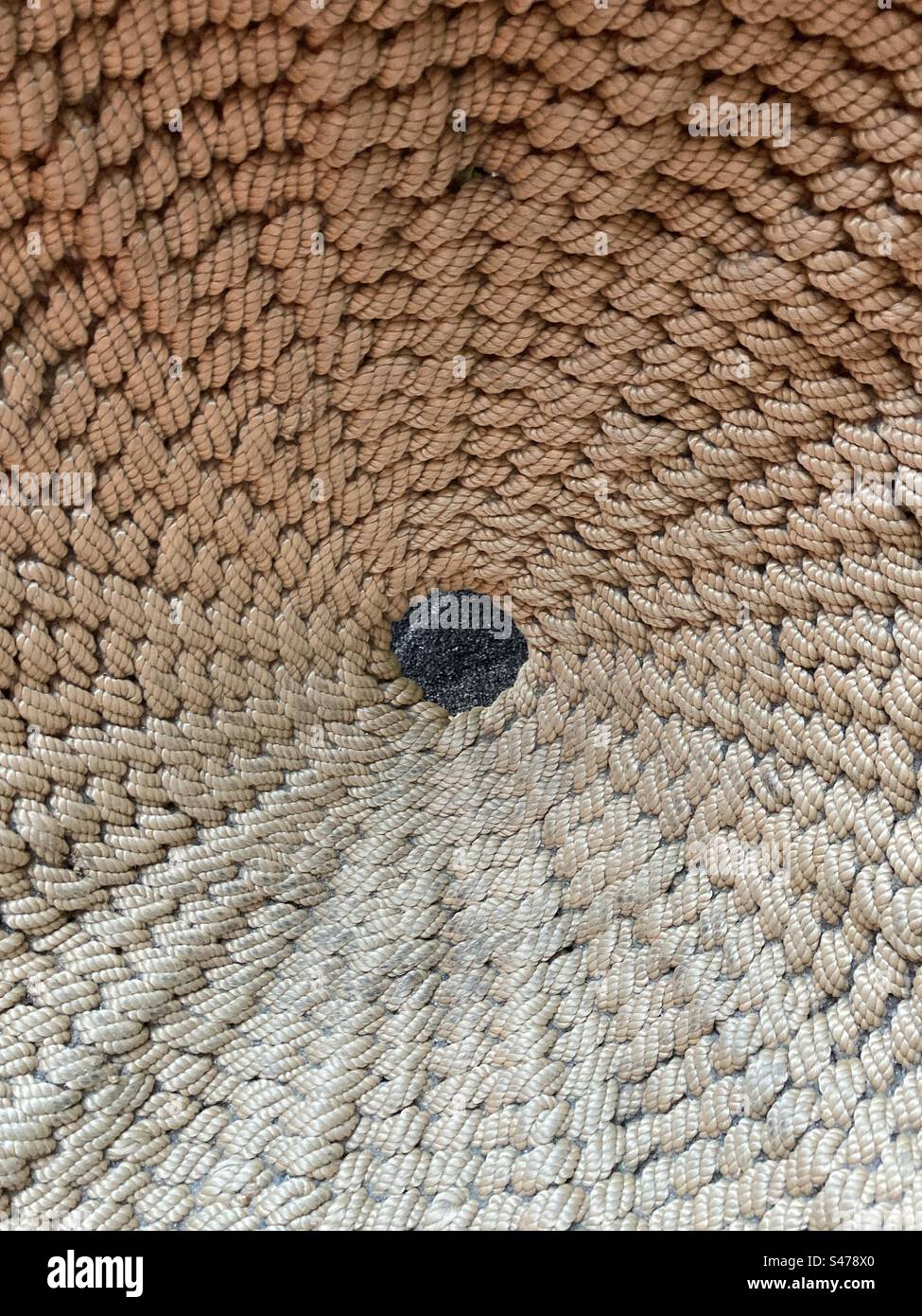 close up of woven basket - Smartphone Captured Stock Image