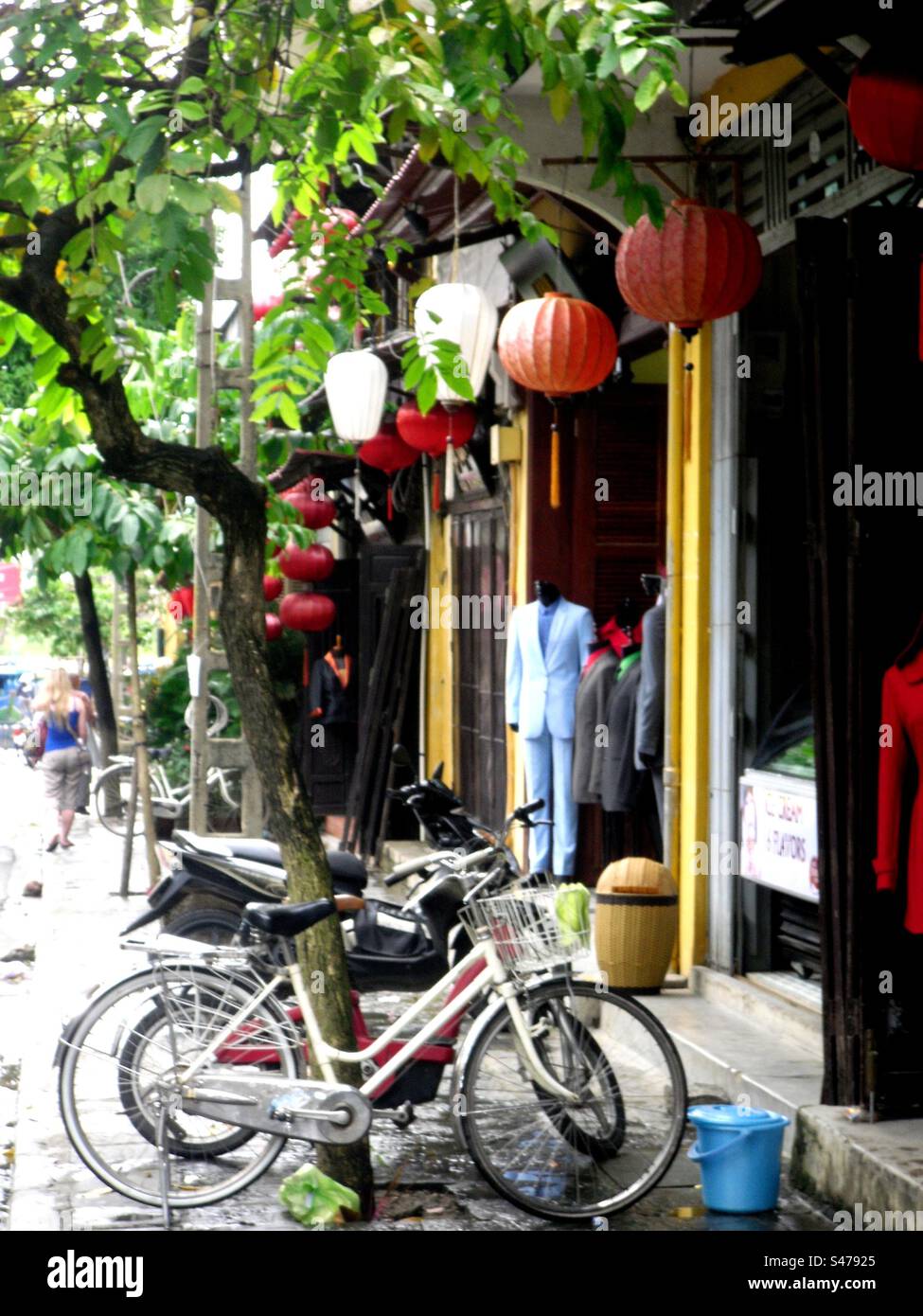 Tailor in Hoi An, Vietnam - Smartphone Captured Stock Image