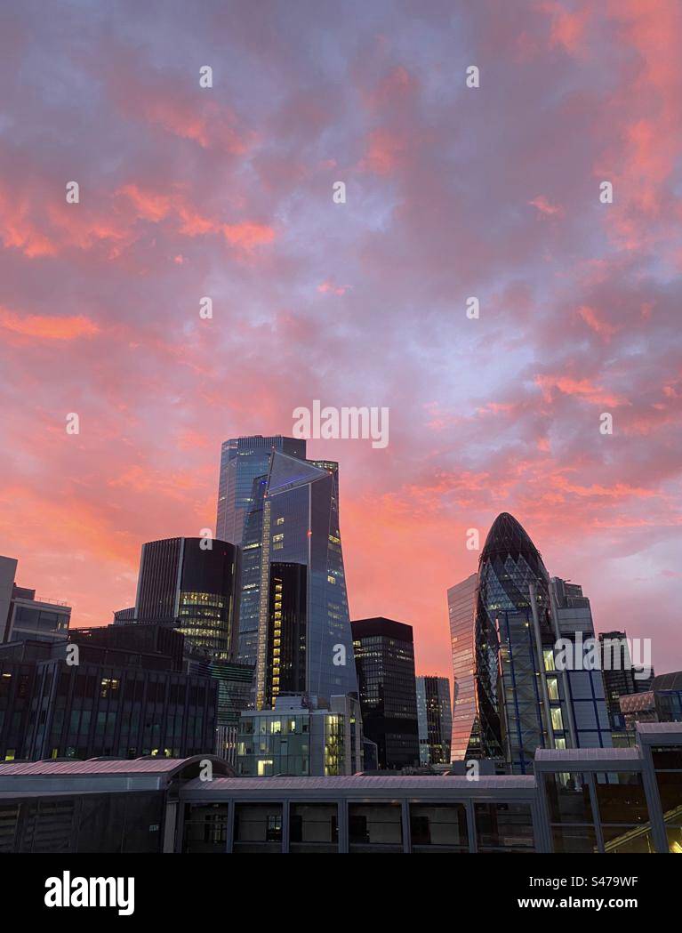 Red Sky at Night - Smartphone Captured Stock Image