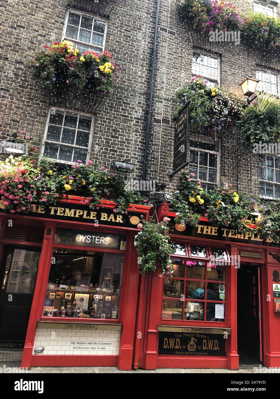 Temple Bar in Dublin, Ireland. - Smartphone Captured Stock Image