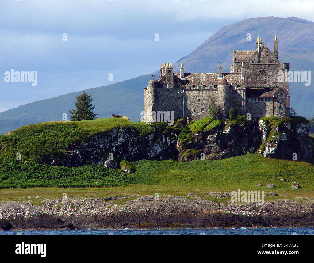 Duart Castle, Isle of Mull, Scotland - Smartphone Captured Stock Image