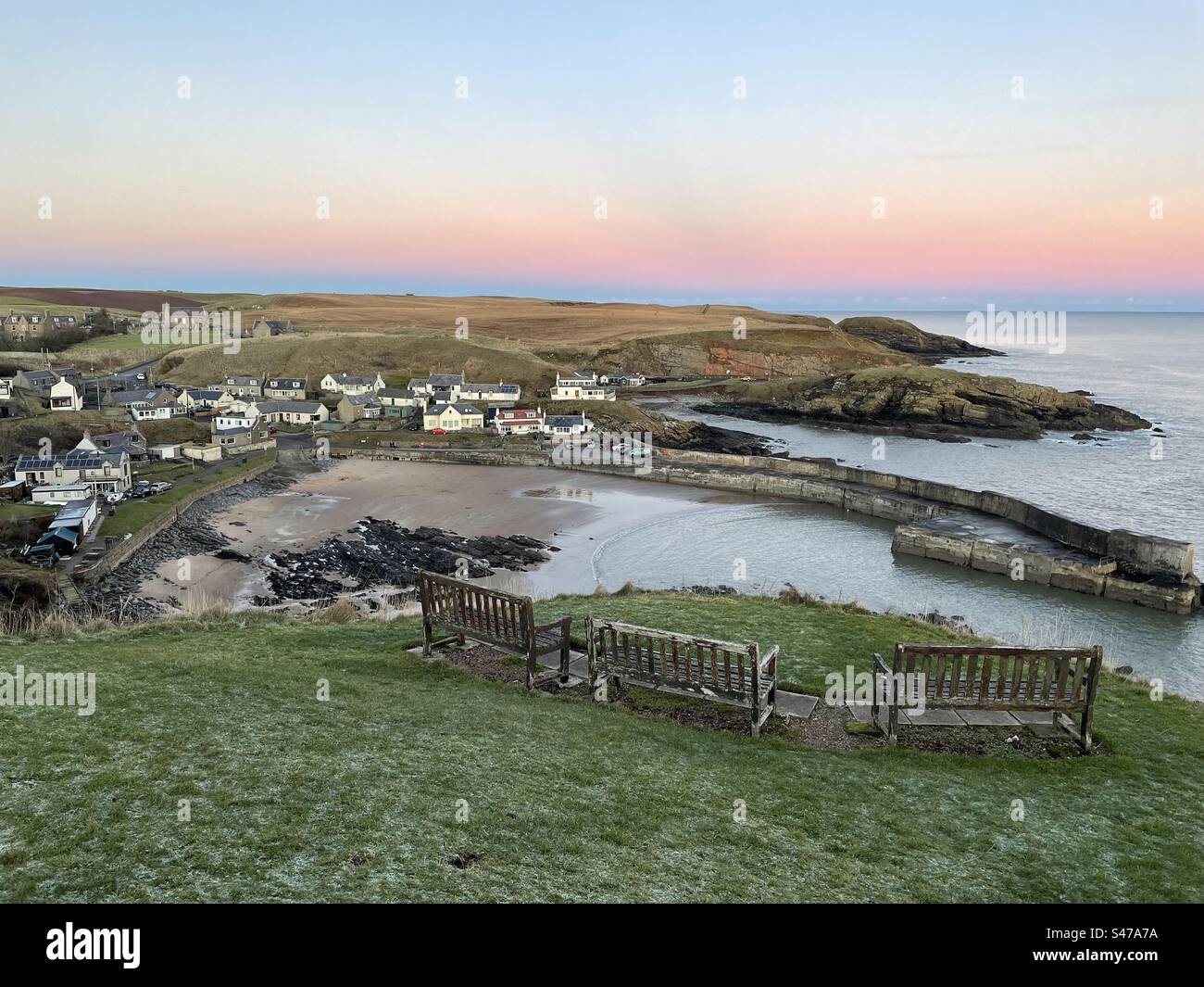Collieston Bay, Scotland - Smartphone Captured Stock Image