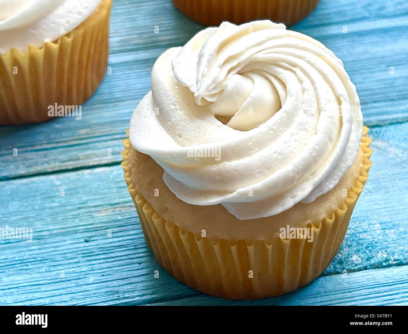 Vanilla cupcake - Smartphone Captured Stock Image