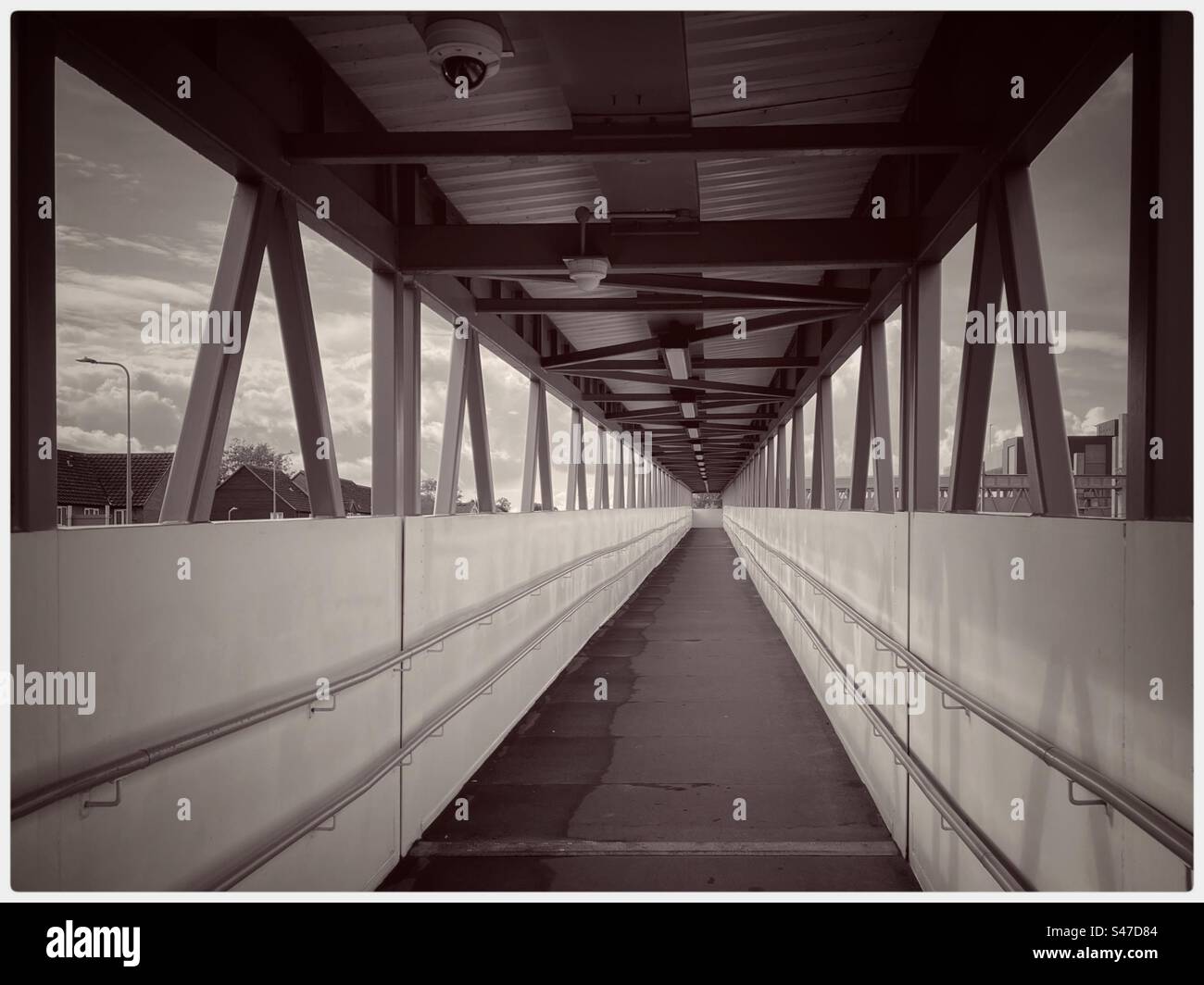 Covered walkway Stock Photo