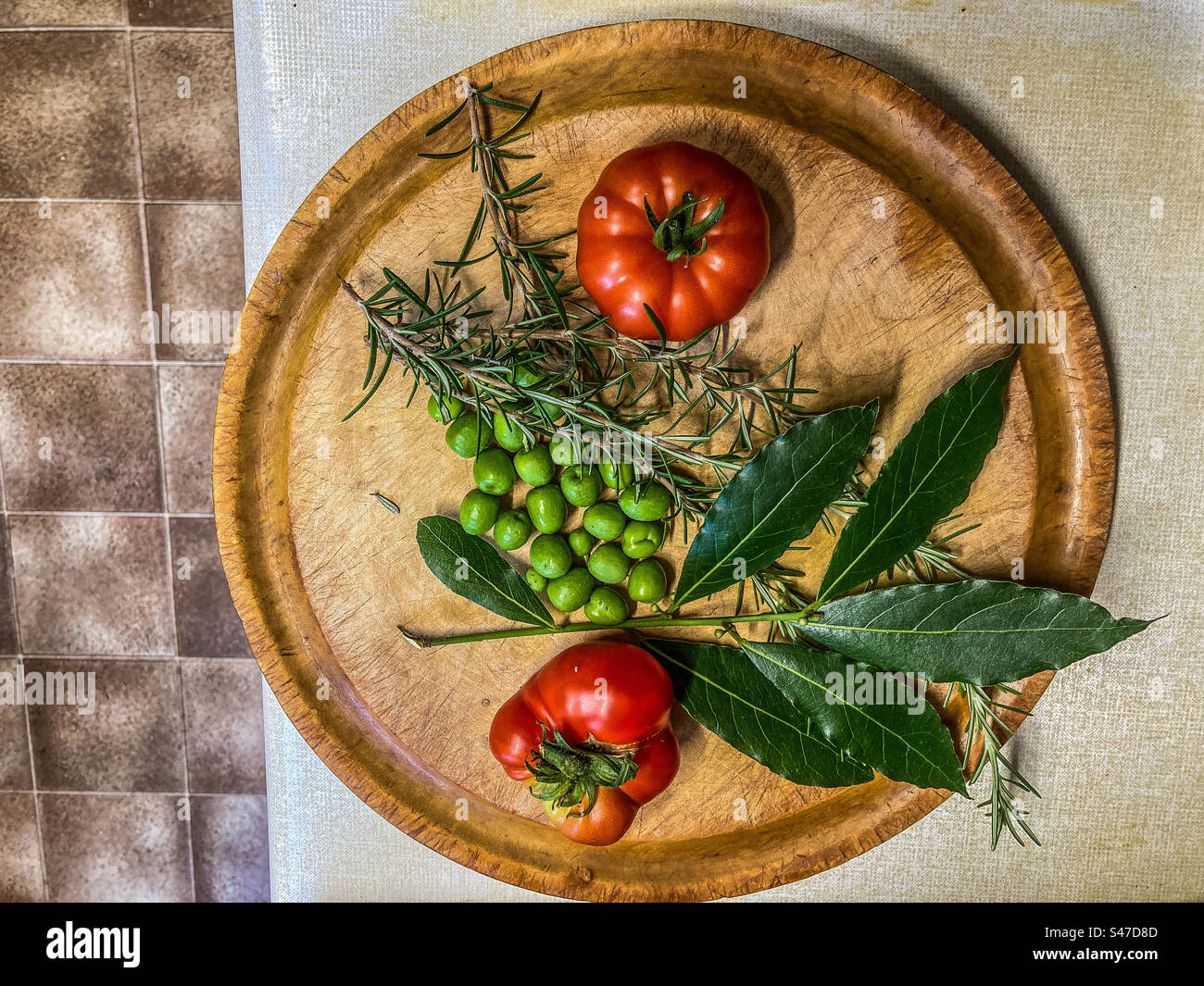 Products from my garden at Fossil Road, Lewisham - Smartphone Captured Stock Image