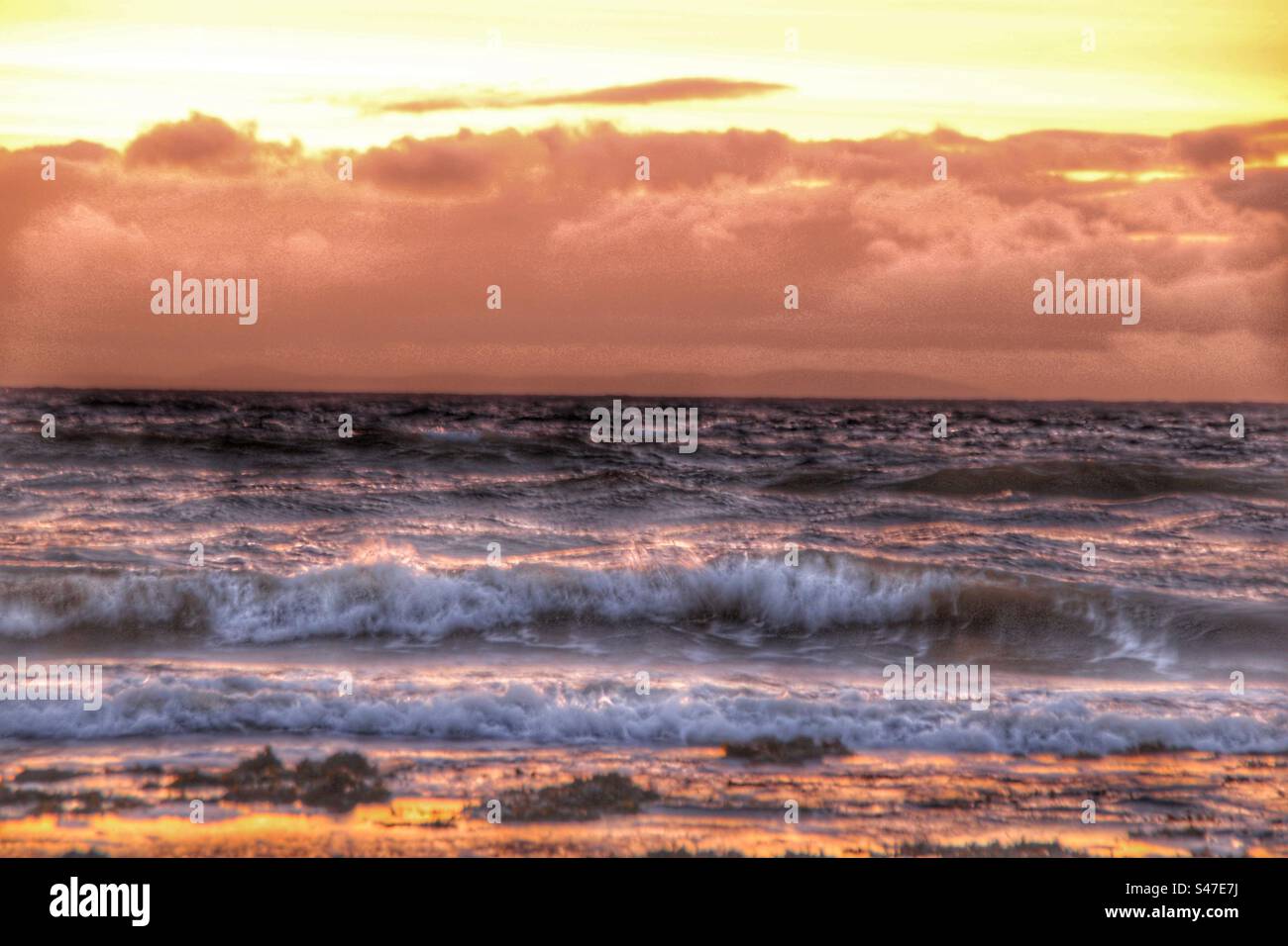 Sunset seascape Stock Photo