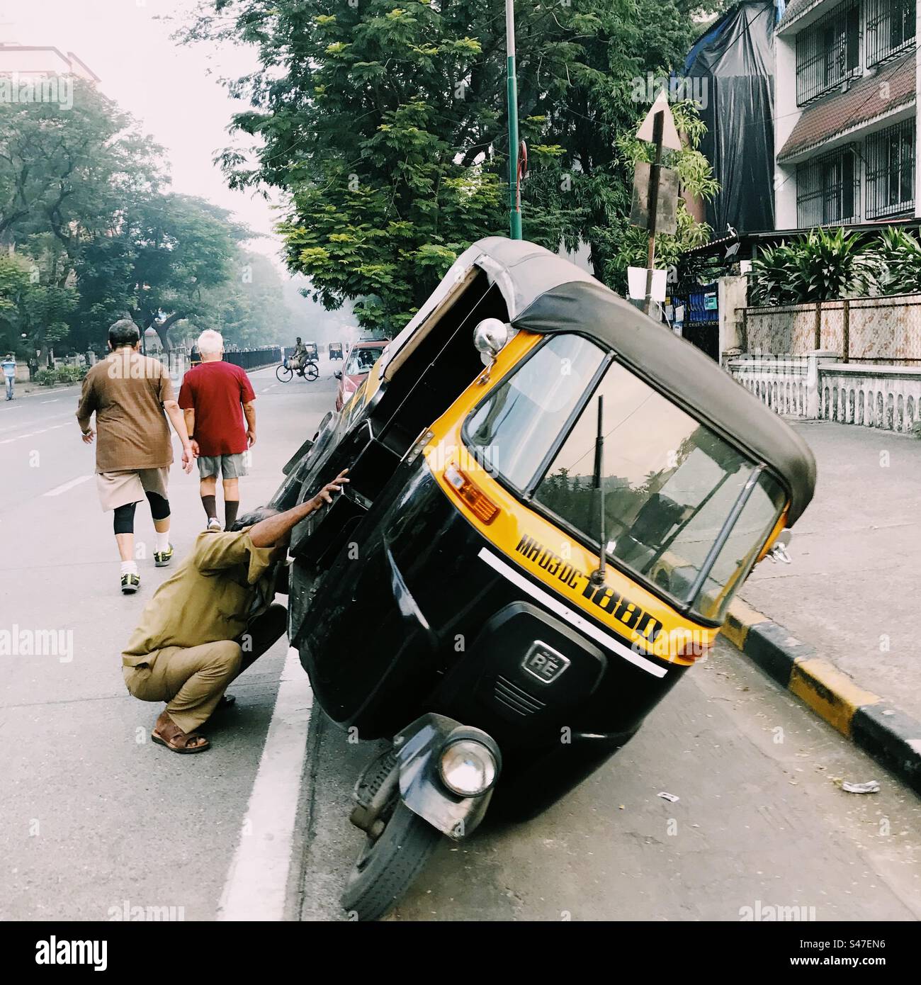 Auto rickshaw moving on the road, Chennai, Tamil Nadu, India Stock Photo -  Alamy