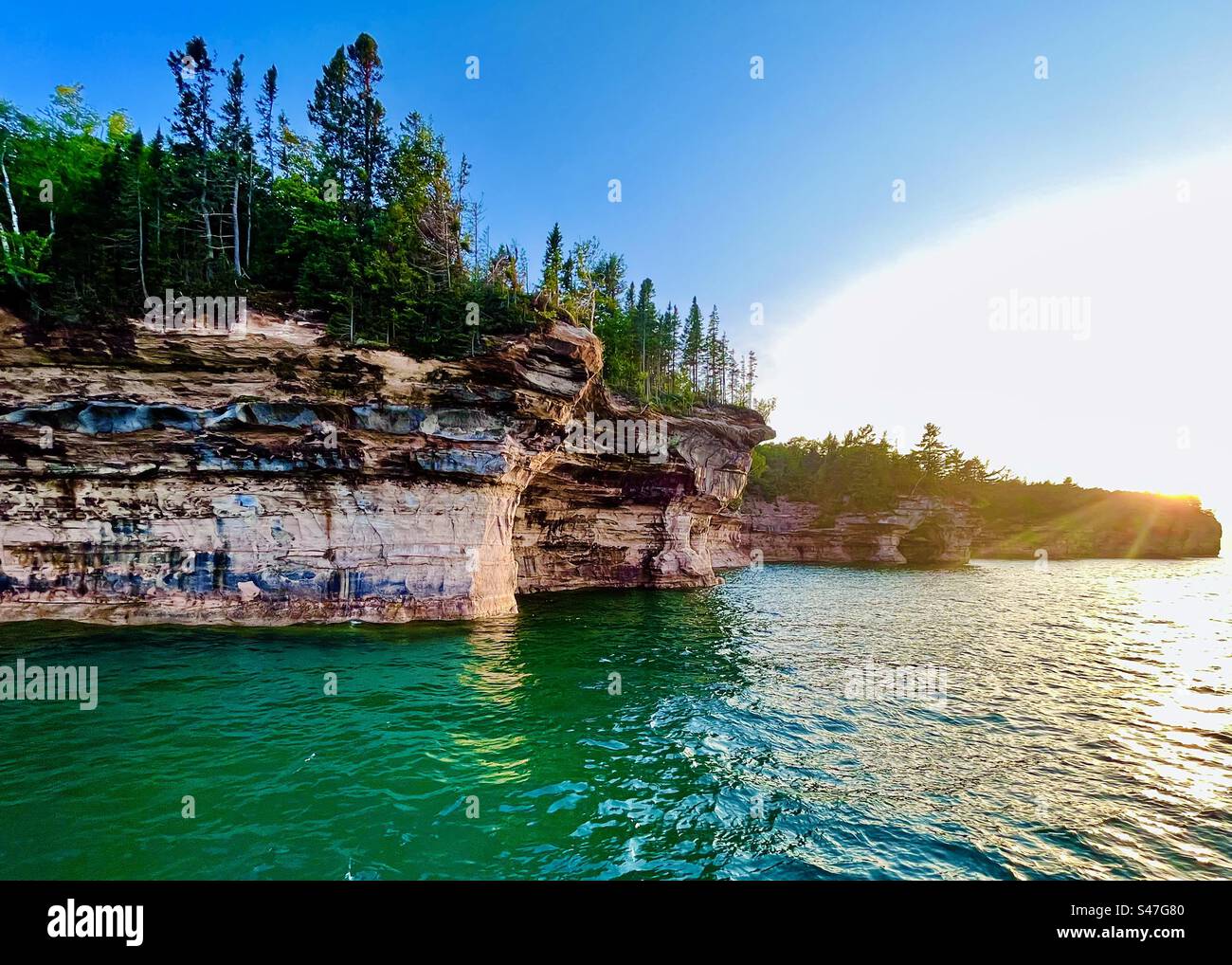 Golden Hour at Pictured Rocks National Lakeshore, Munising, Michigan