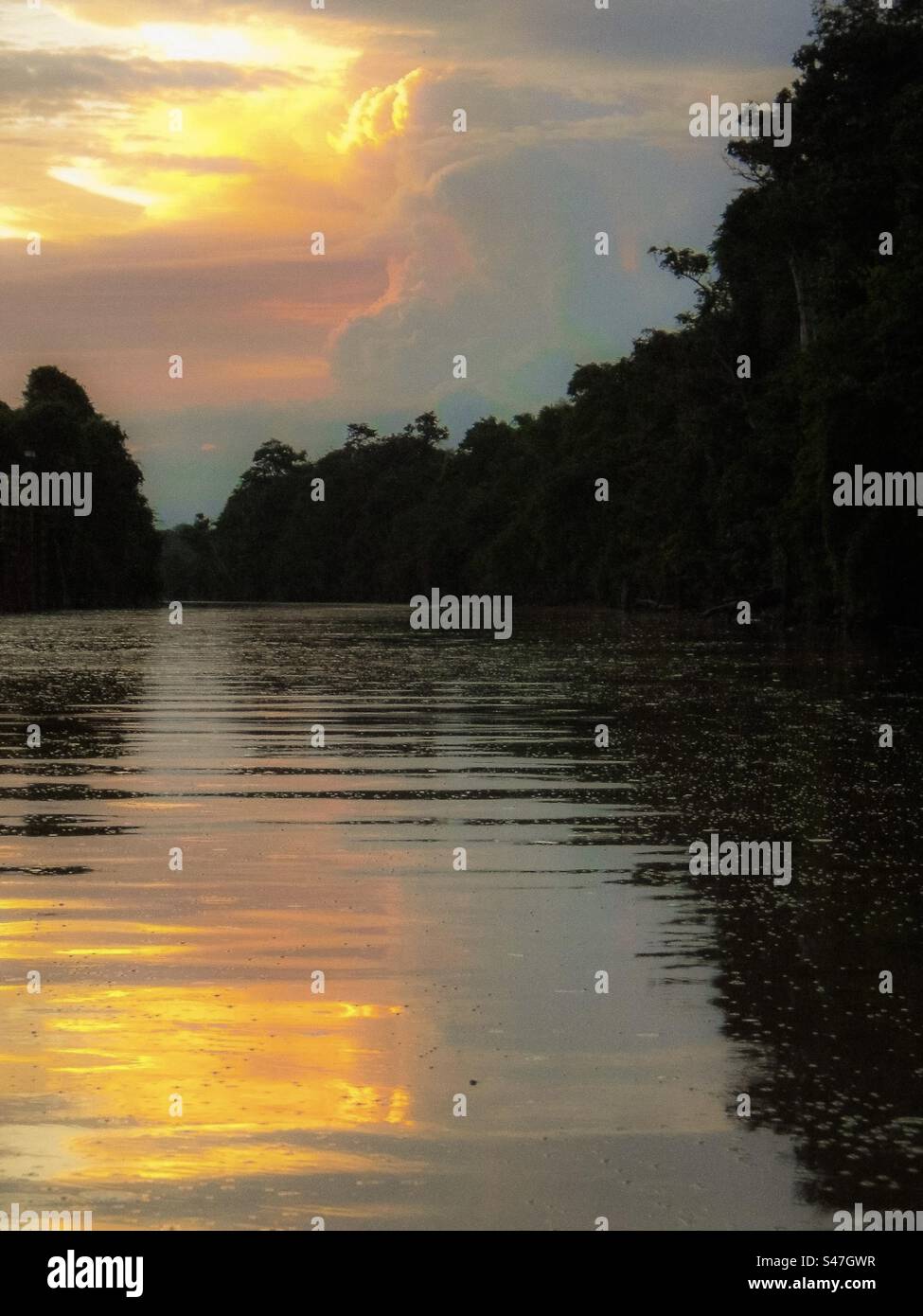 Sunset Reflection - Smartphone Captured Stock Image