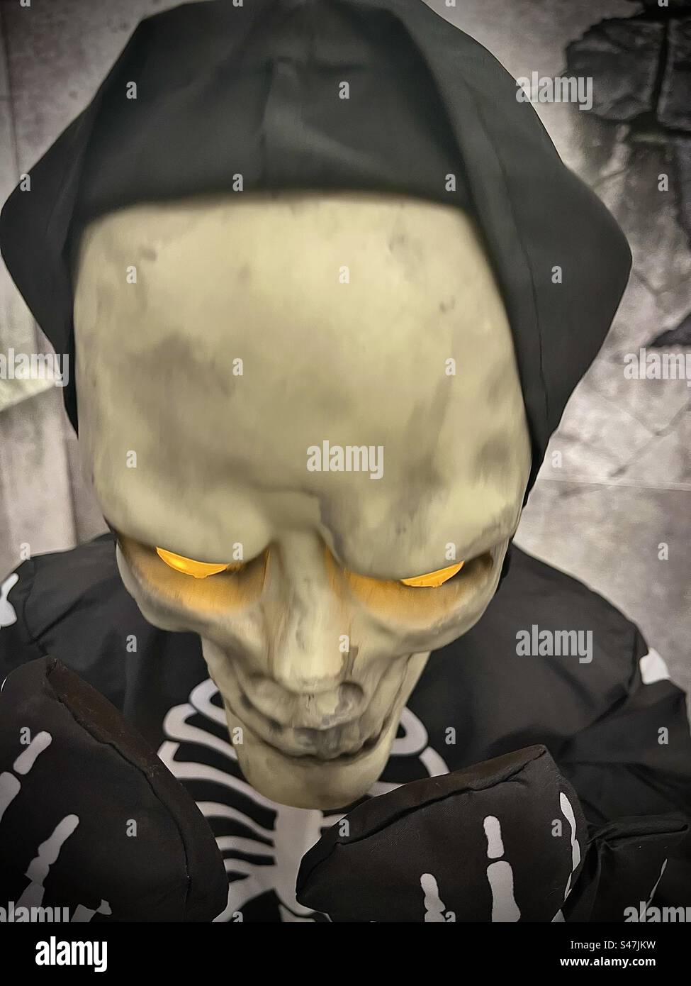Haunted House Grim Reaper - Smartphone Captured Stock Image