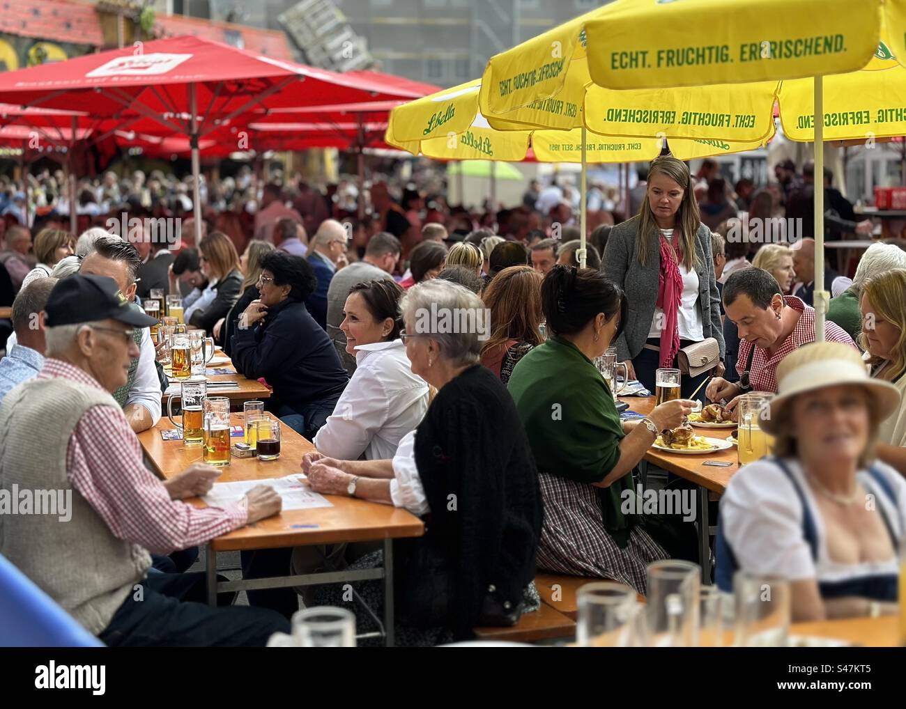 October festival in austria - Smartphone Captured Stock Image