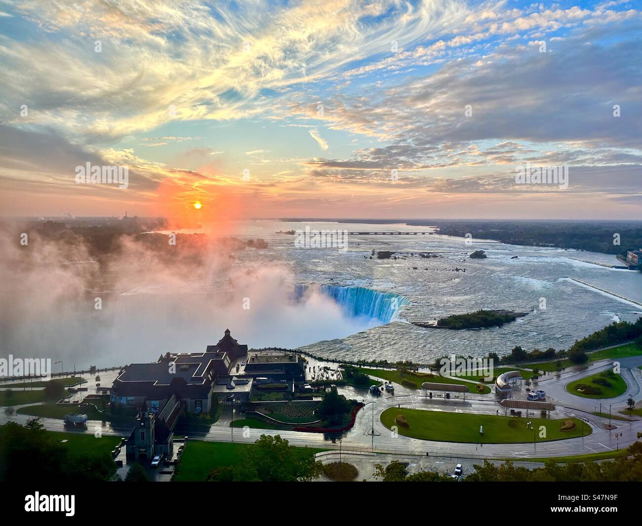 Niagra Falls at sunrise - Smartphone Captured Stock Image