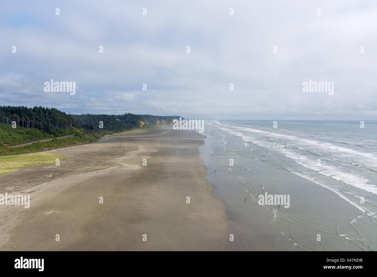 Pacific Beach at Seabrook, Washington in June - Smartphone Captured Stock Image