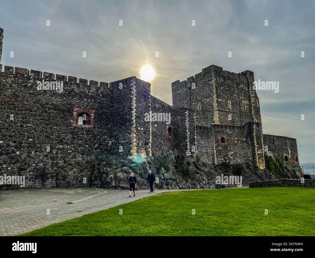 Carrickfergus castle - Smartphone Captured Stock Image