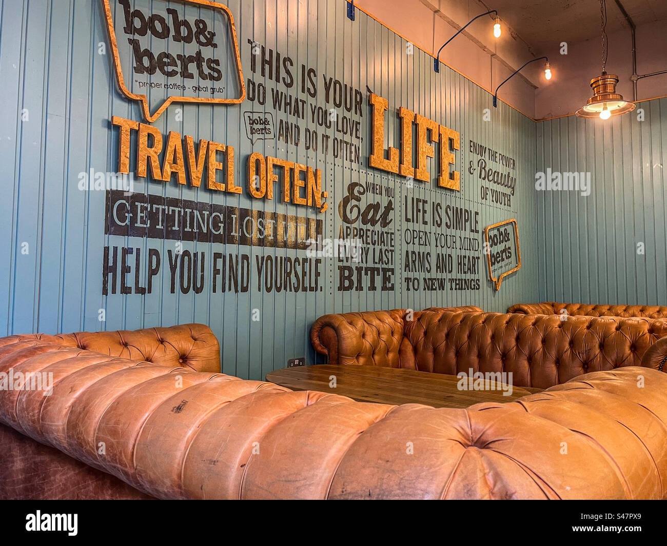 Bob & Berts Irish cafe, Belfast Stock Photo Alamy