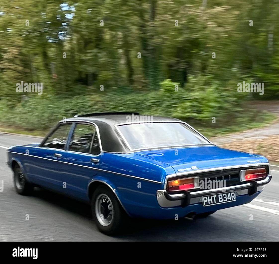1977 Ford Granada GL 3000 - Ambergate Derbyshire UK - Smartphone Captured Stock Image