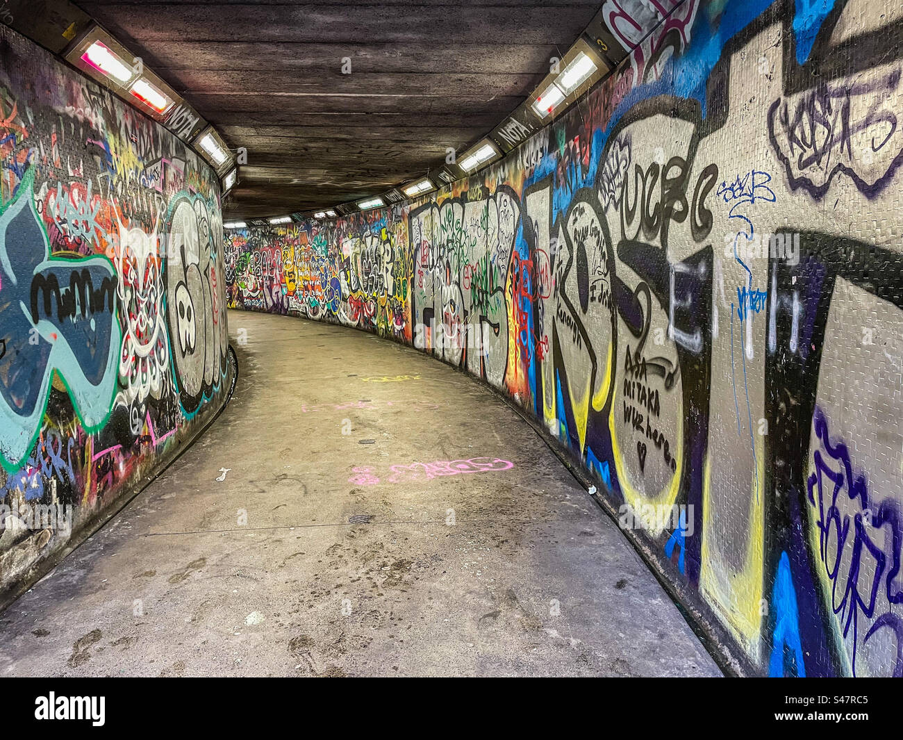 Line of Duty underpass, Belfast - Smartphone Captured Stock Image