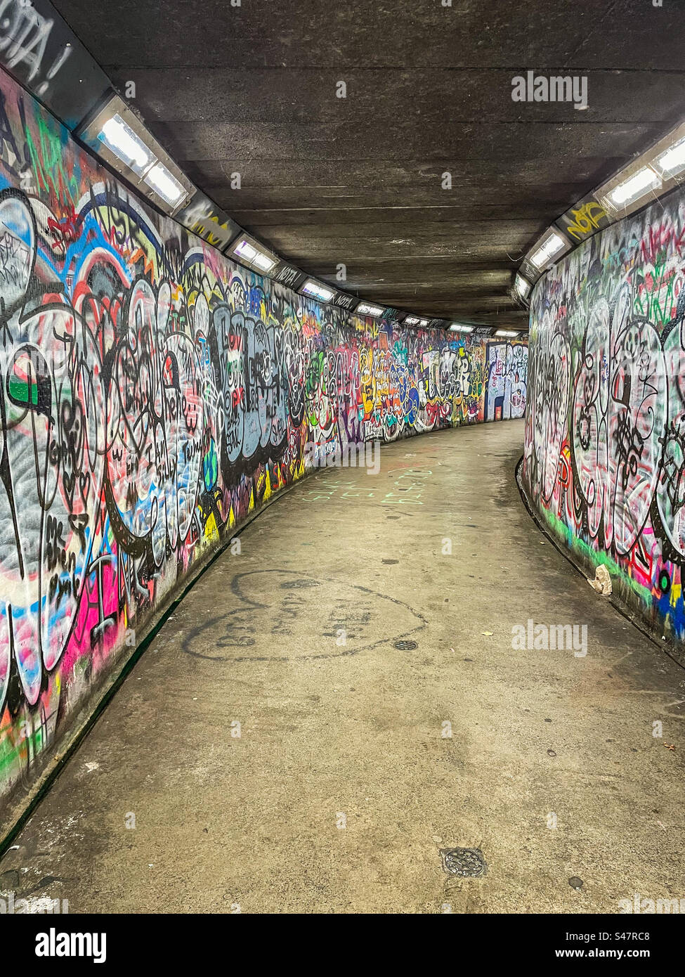 Line of Duty underpass, Belfast - Smartphone Captured Stock Image