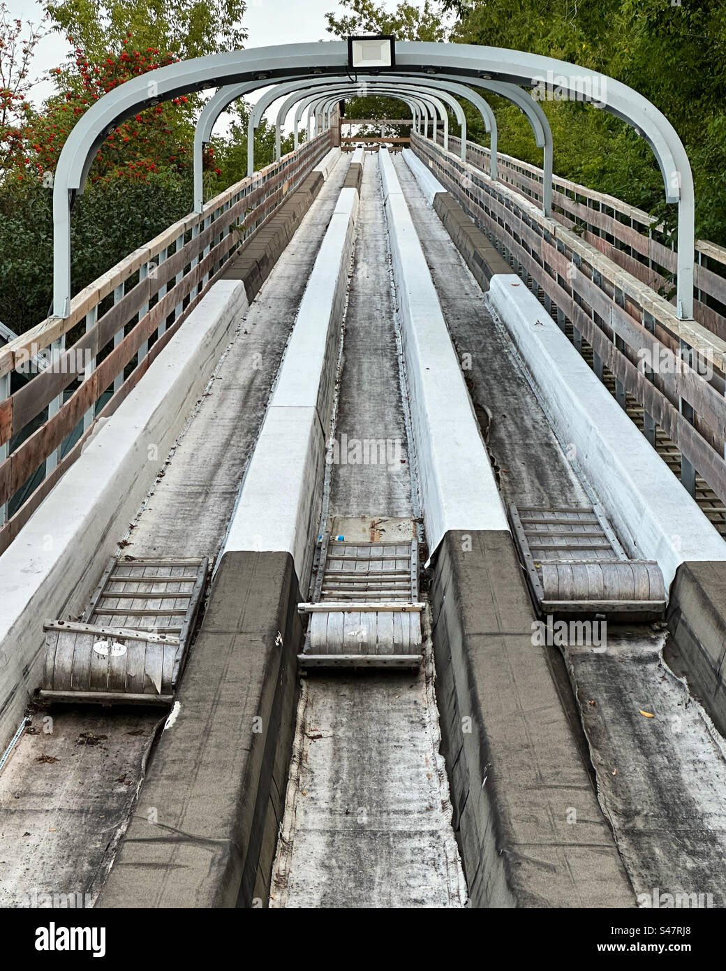 September, 2023, Toboggan slide, Dufferin Terrace, Historic District of