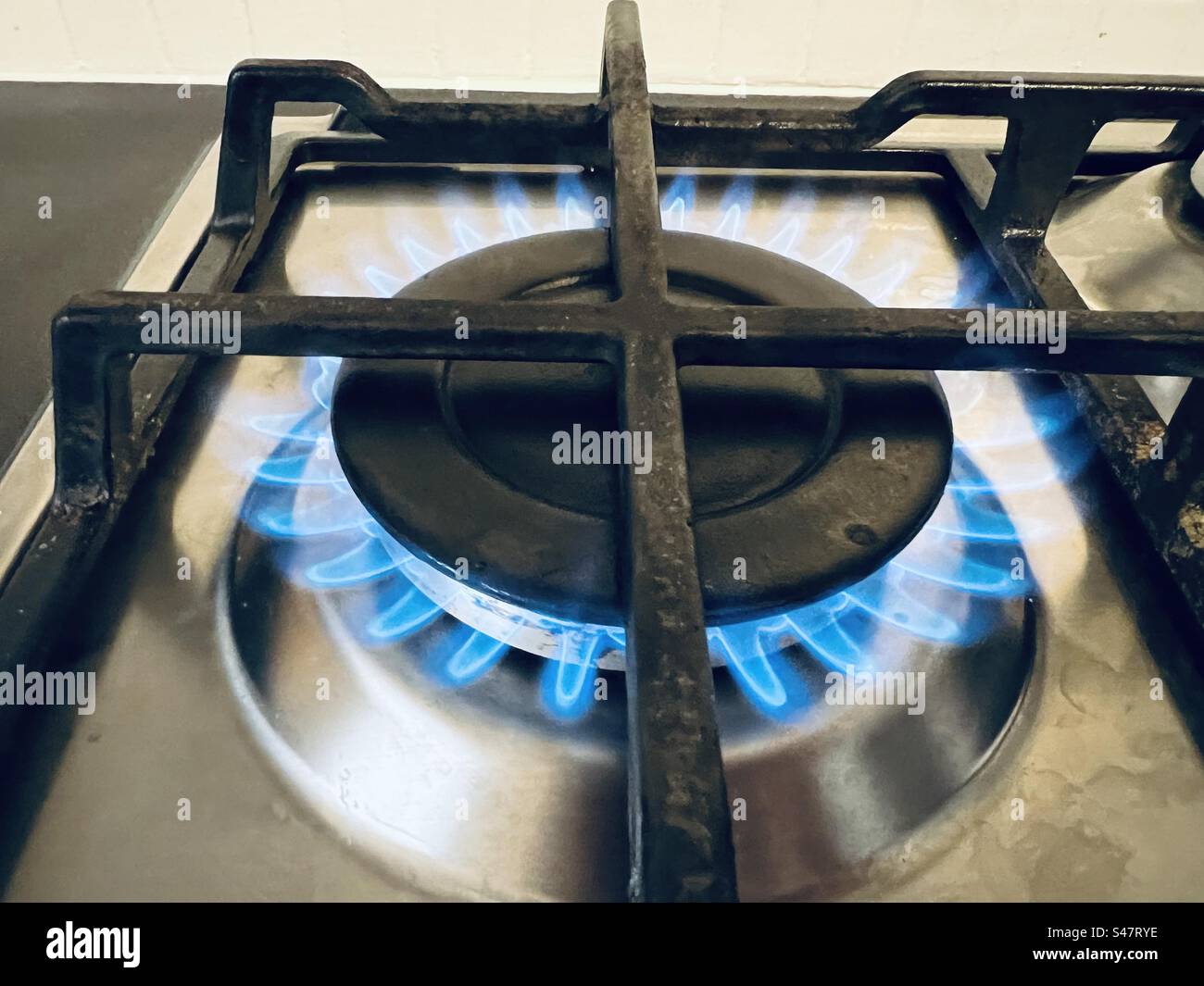 Gas hob ring Stock Photo Alamy