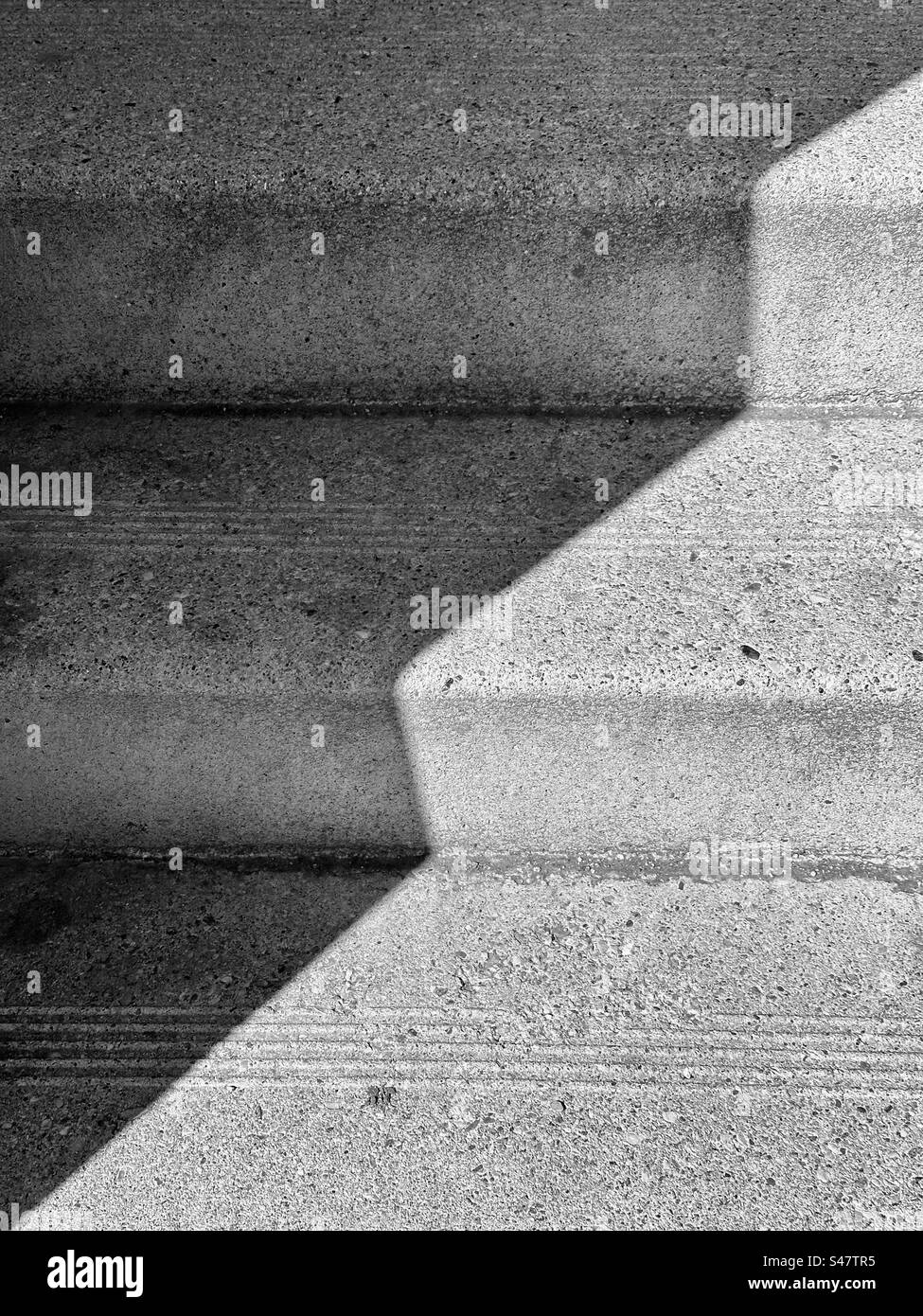Diagonal shadow on concrete steps - Smartphone Captured Stock Image Diagonal shadow on concrete steps - Smartphone Captured Stock Image