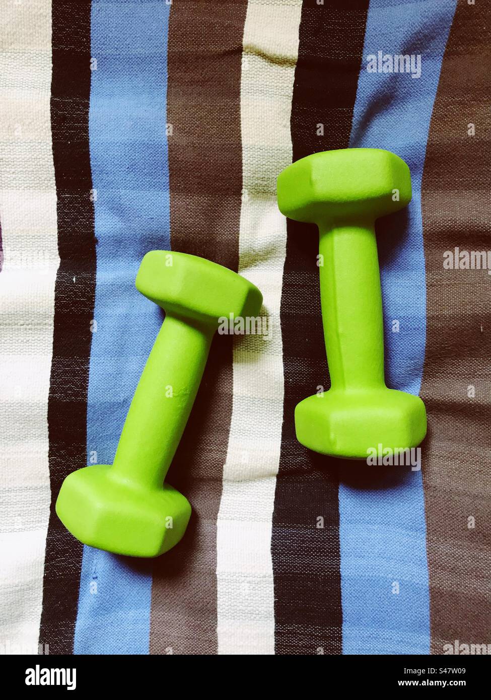 Dumbbells at the gym - Smartphone Captured Stock Image