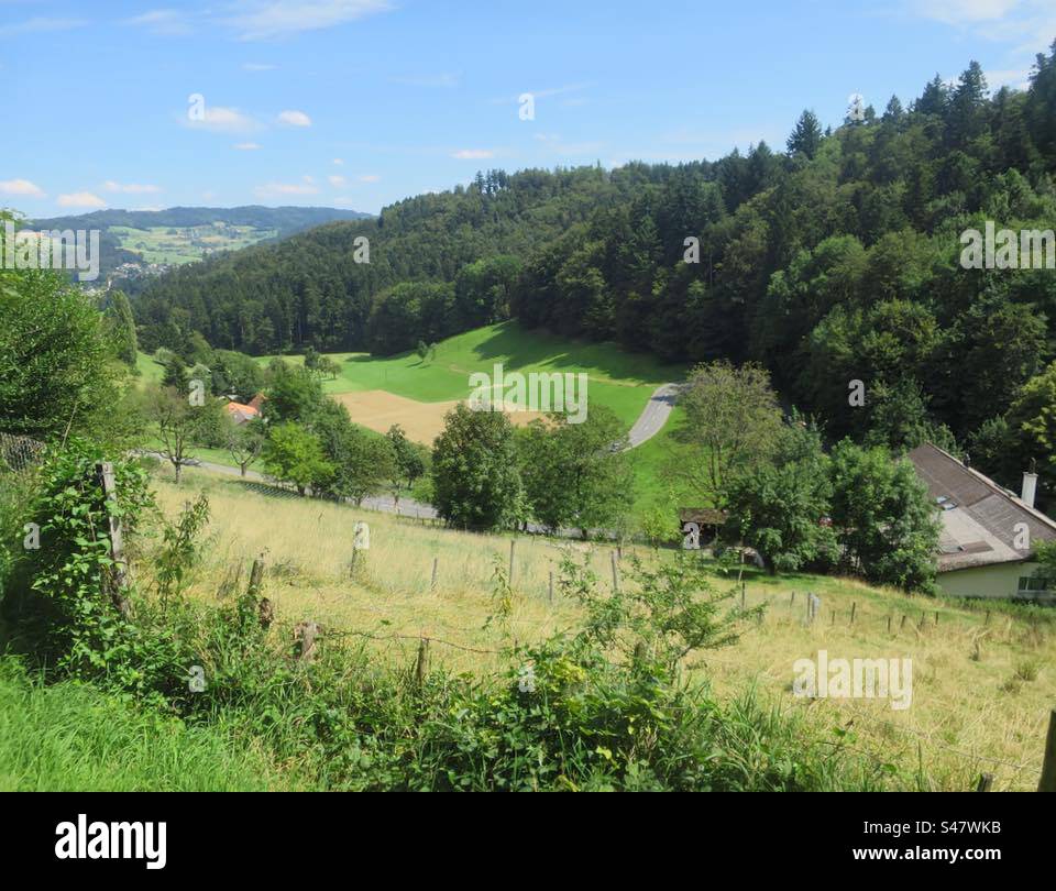 Scenic Landscape! Switzerland! Stock Photo