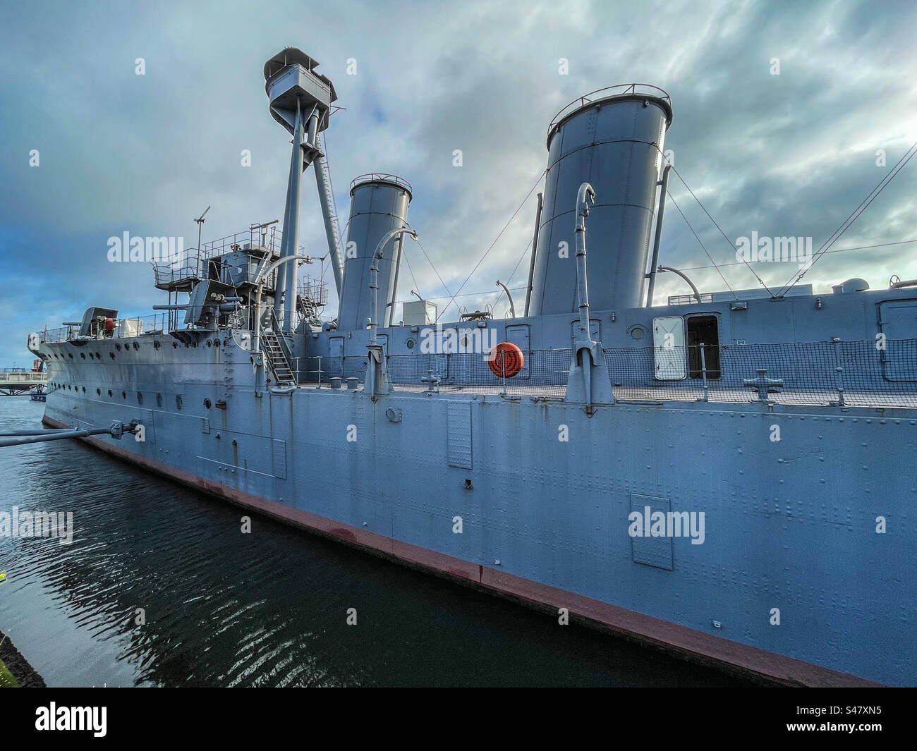 HMS Caroline, Belfast Stock Photo