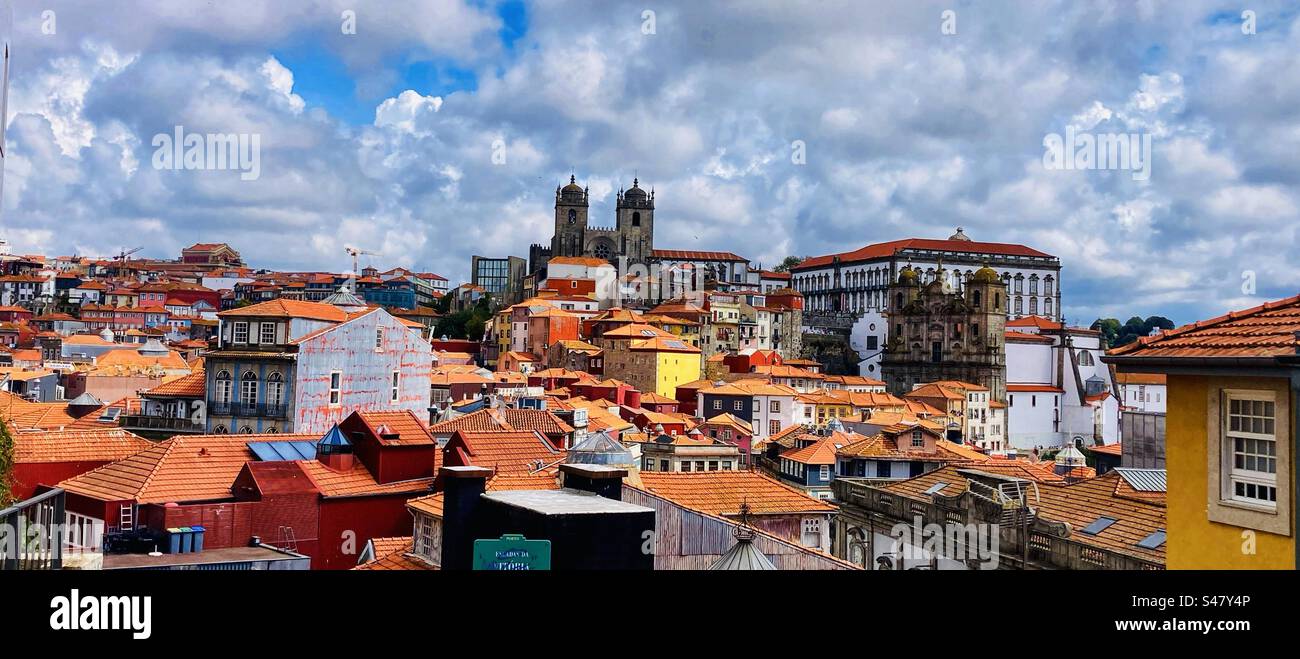 Rooftop views of Porto Portugal Stock Photo