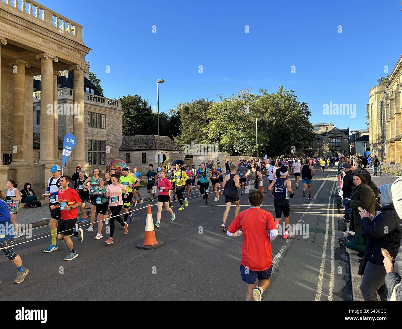 Oxford Half Marathon, 15th October 2023. Oxford, England, UK Stock