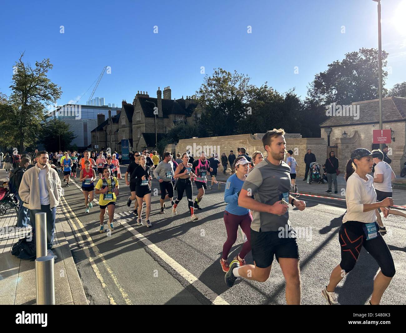 Oxford Half Marathon, 15th October 2023. Oxford, England, UK. - Smartphone Captured Stock Image