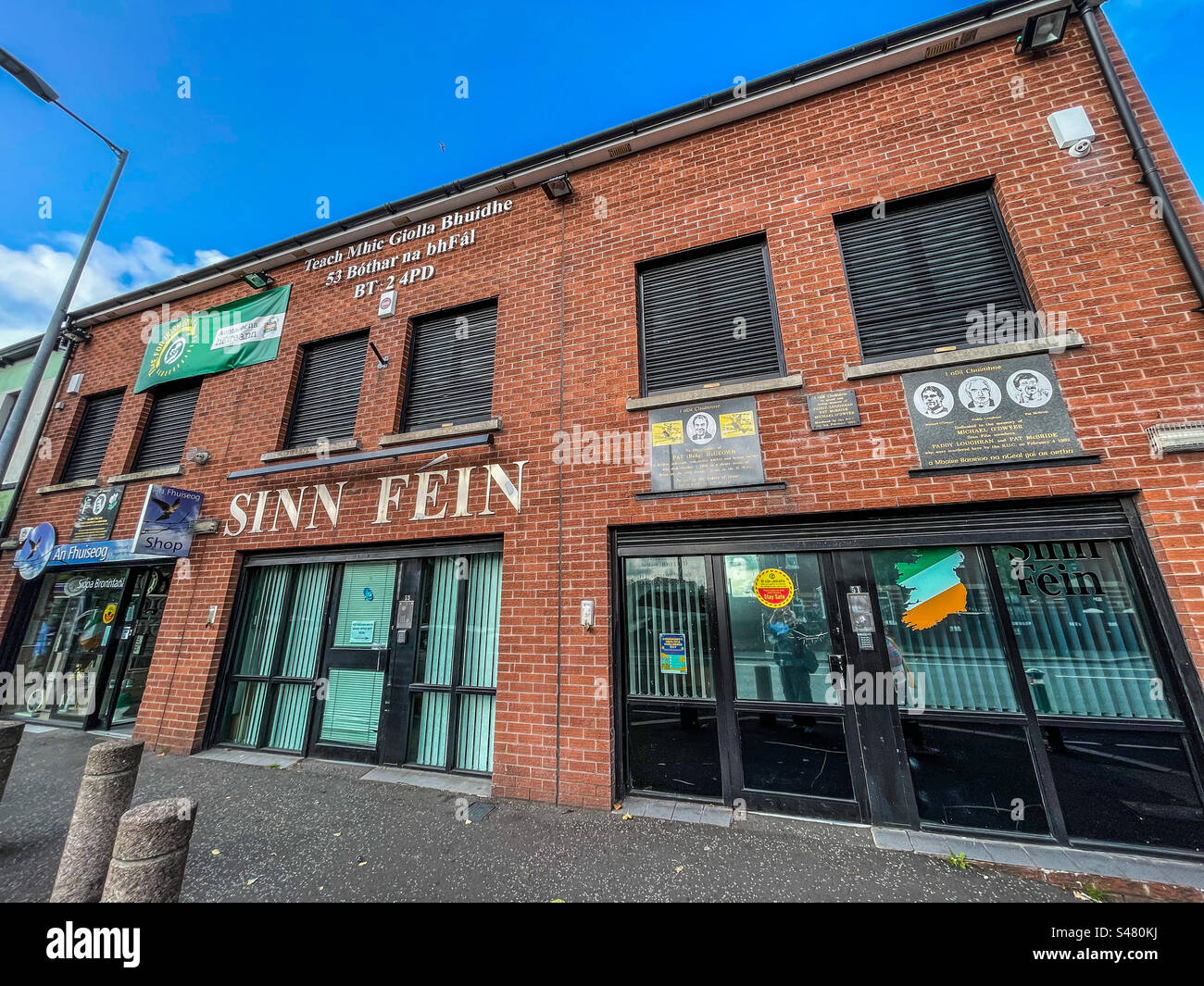 Sinn Fein offices, Belfast Stock Photo