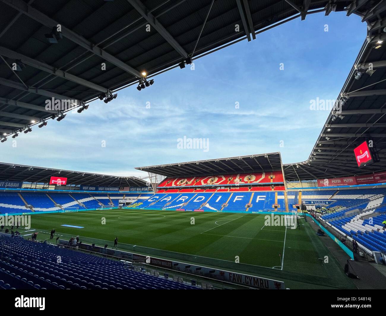 Download wallpapers Cardiff City Stadium, football stadium, grandstand,  Wales, United Kingdom, sports arena for desktop free. Pictures for desktop  free