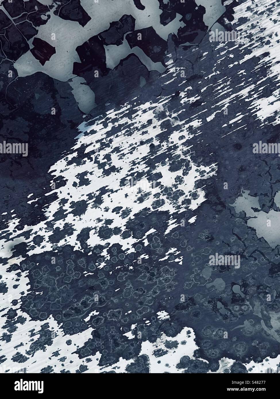 Foxed mirror - Smartphone Captured Stock Image