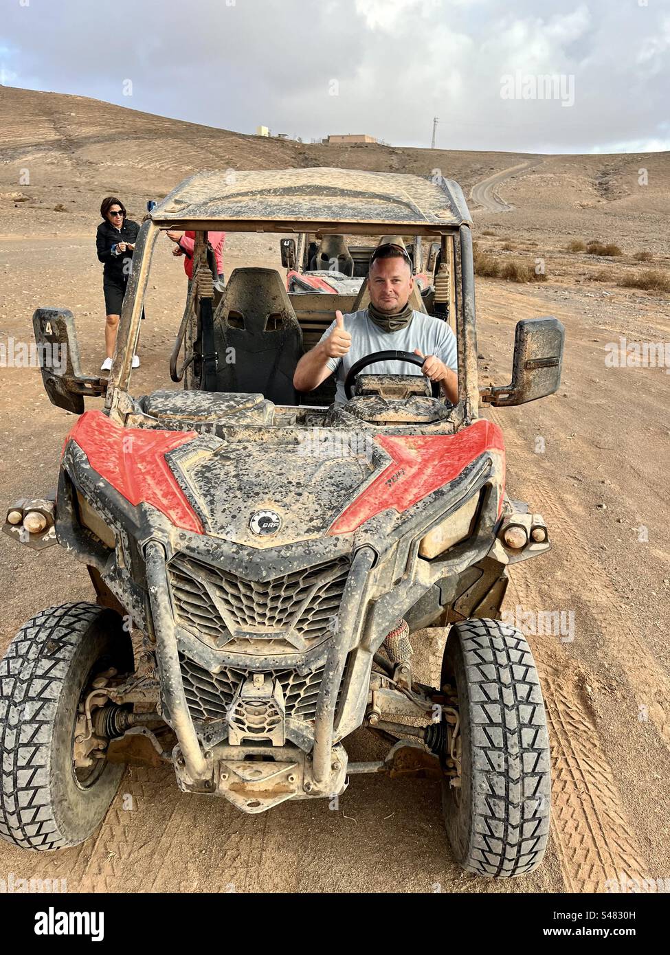Dune buggy in fuerteventura - Smartphone Captured Stock Image