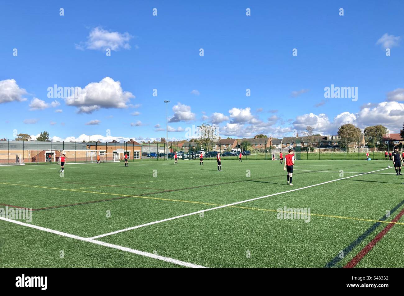Grassroots football - Smartphone Captured Stock Image