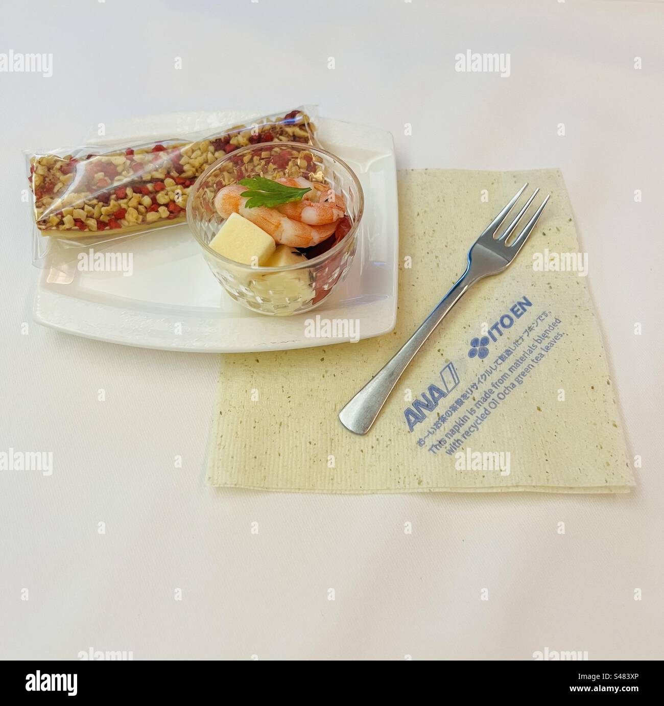 ANA airline, business class, appetizer - so good Stock Photo