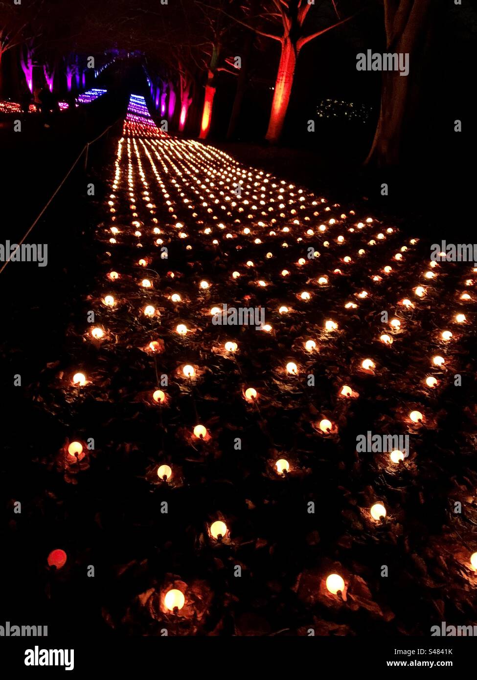 Light show - Smartphone Captured Stock Image