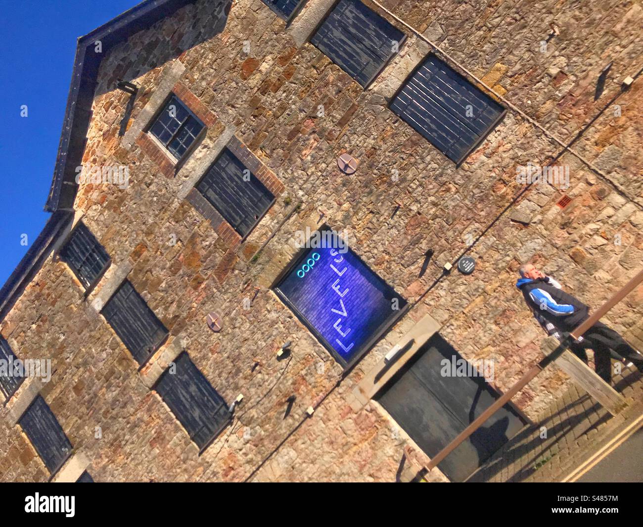 Old warehouse Caernarfon quay Wales UK Stock Photo Alamy