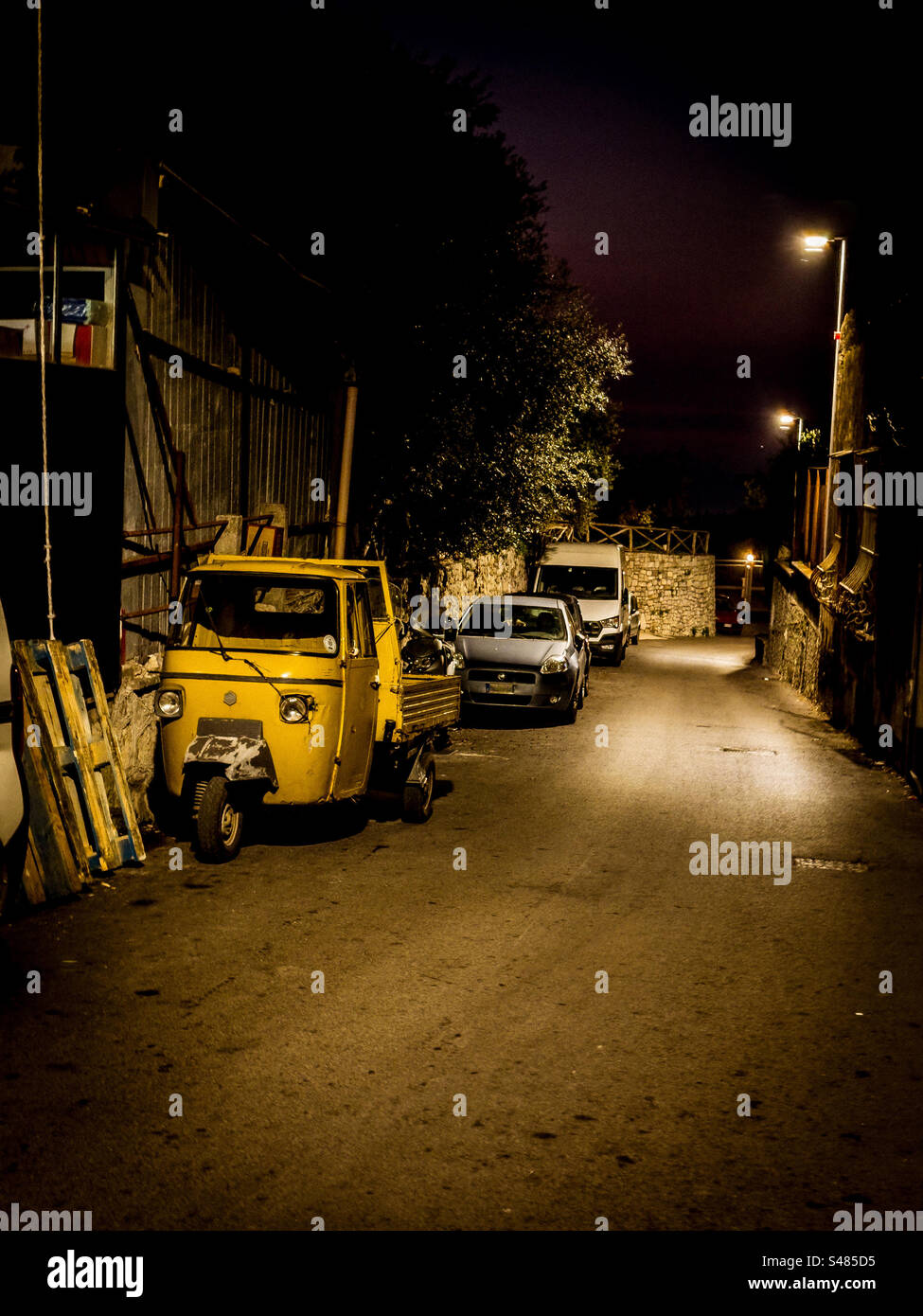 Rural Italy. Via Della Porta Giovanni Battista - Smartphone Captured Stock Image