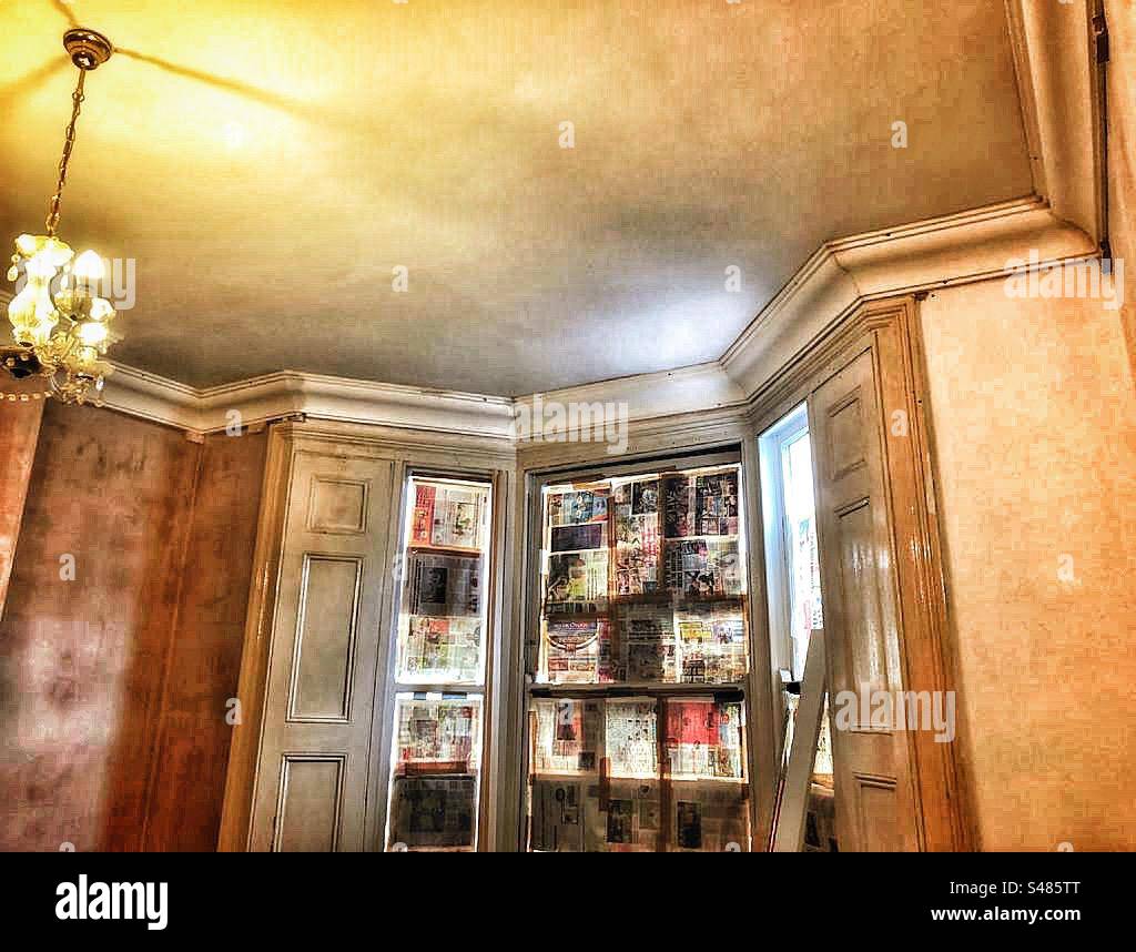 Restoration of a Victorian home in London - Smartphone Captured Stock Image